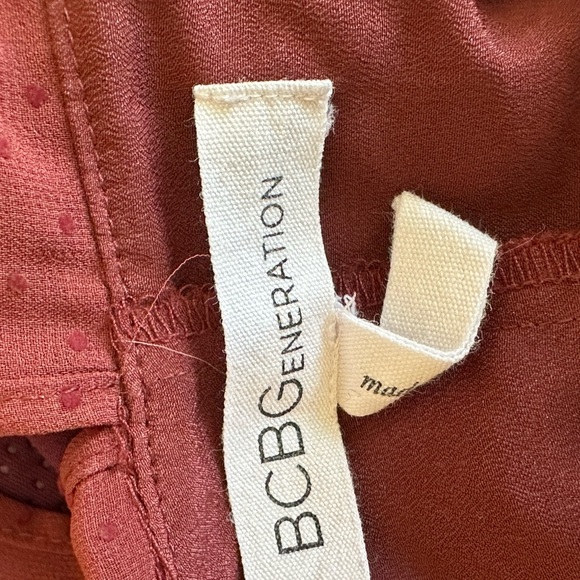 Burgundy Ruffle Dress - Picture 4 of 5